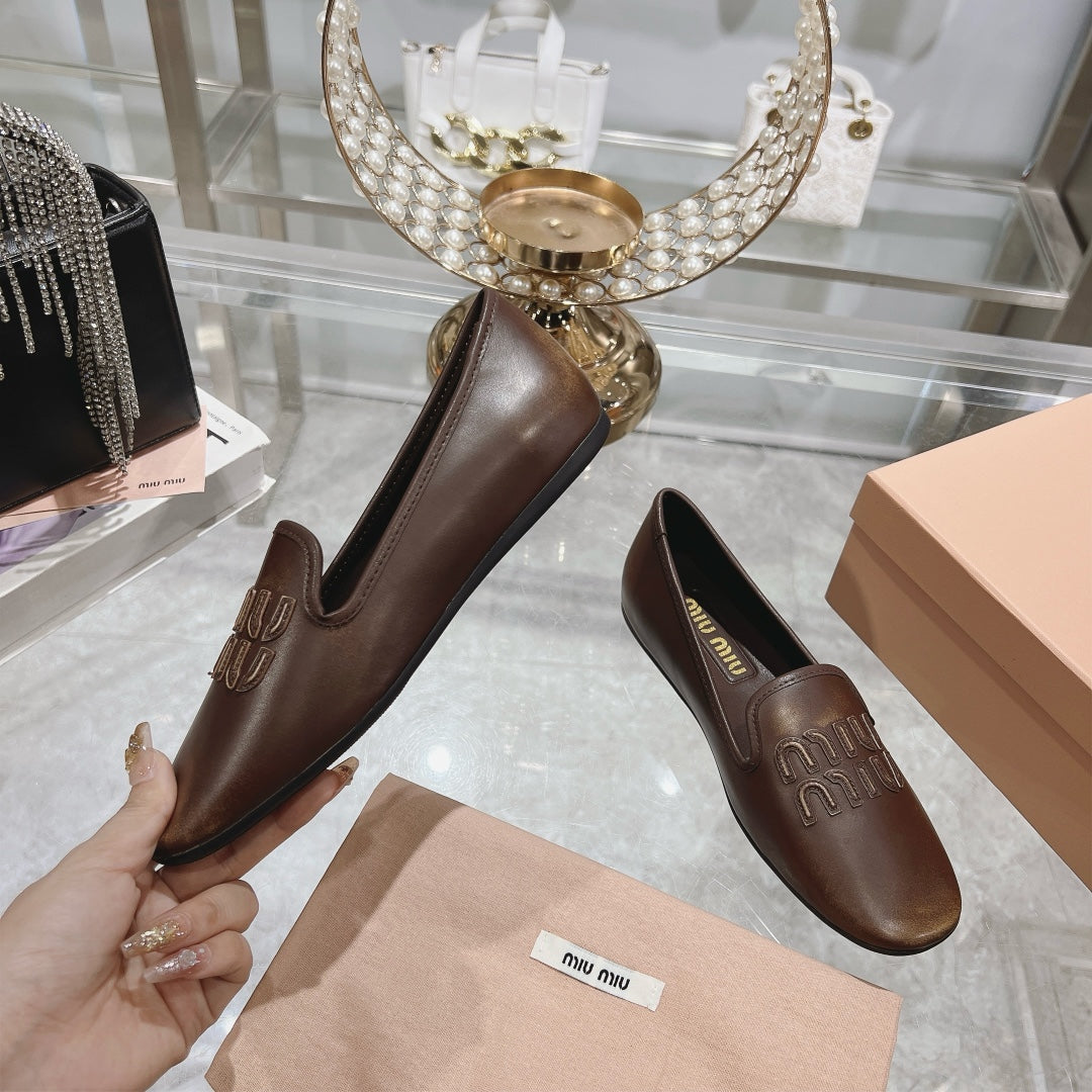 SLIP-ON SHOES CHOCOLATE COWHIDE