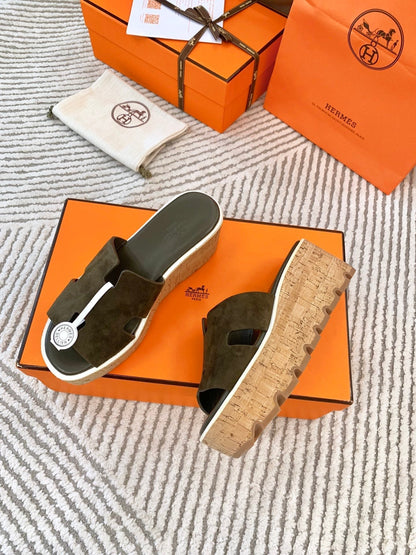 EZE 65 SANDAL ARMY SUEDE