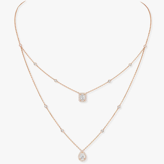 MY TWIN 2 ROW DIAMOND NECKLACE